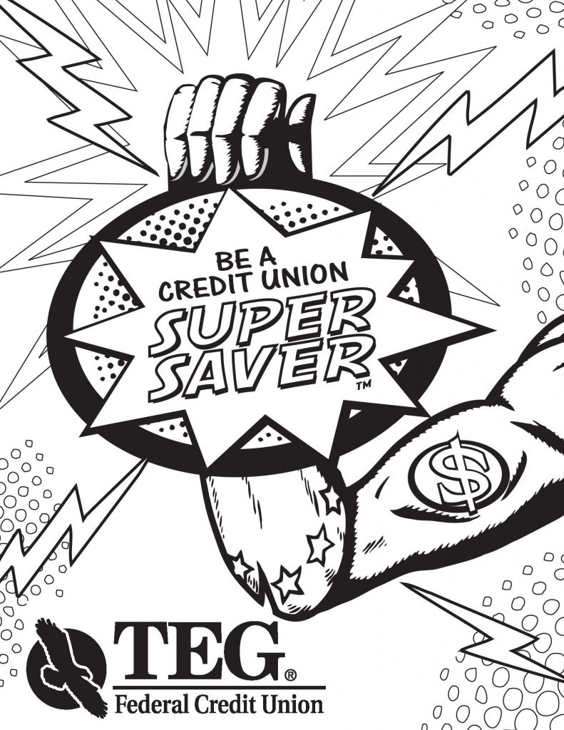 TEG Federal Credit Union Kids - Coloring Page