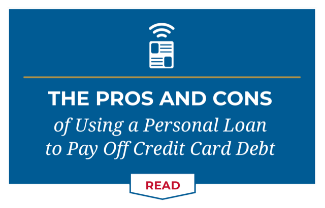 the pros and cons of using a personal loan to pay off credit card debt