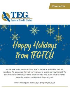 Happy Holidays from TEGFCU