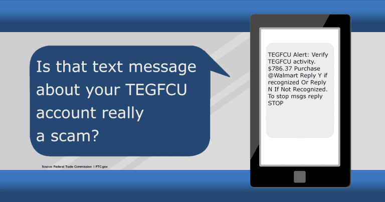 Beware of Text Message Scams - TEG Federal Credit Union