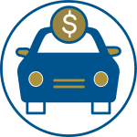 car finance 2 color with circle