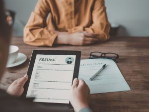 interview with resume